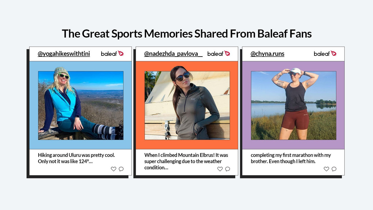 The Great Sports Memories Shared from Baleaf Fans