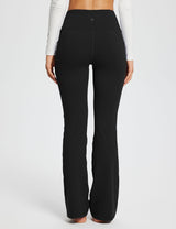 Baleaf Women's Laureate 29'' Crossover High-Rise Flared Pants dbh095 29-Black Back