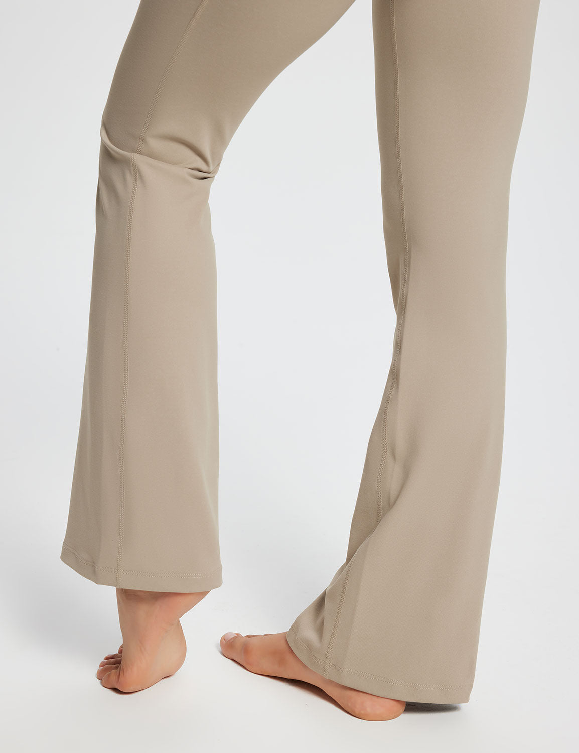 Baleaf Women's Laureate 29'' Crossover High-Rise Flared Pants dbh095 29-Khaki Details