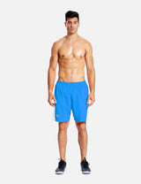 Baleaf Men s 7 Mesh Paneled & Pocketed Running Shorts abd160 Light Blue full