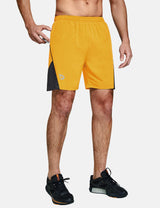 Baleaf Men s 7  Mesh Paneled & Pocketed Running Shorts abd160 Yellow main