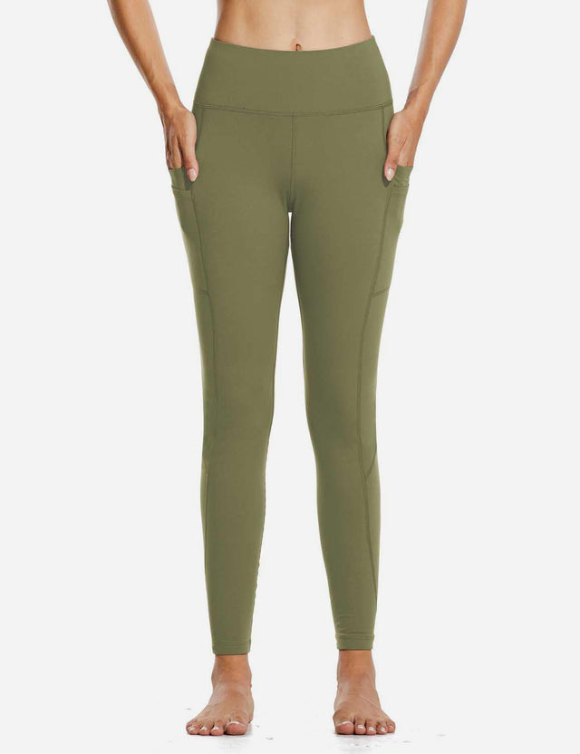 Baleaf Women's 25" Fleece Lined Leggings High Waisted Winter