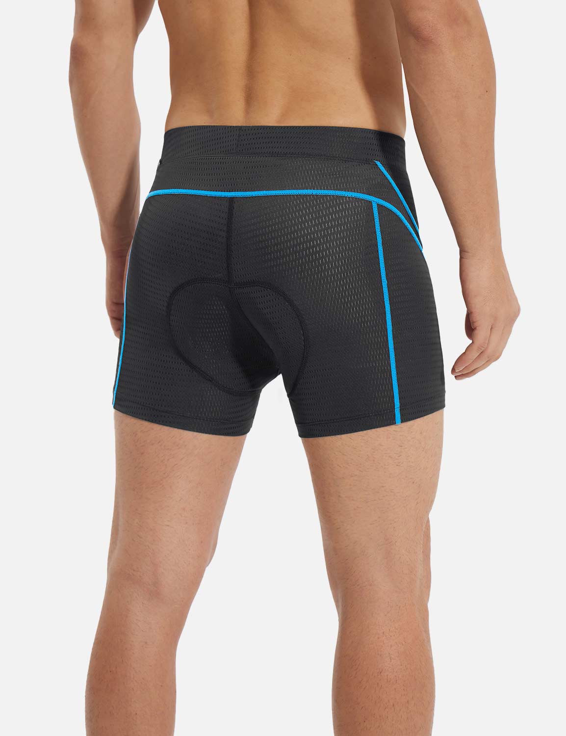 Baleaf Men's Quick Dry Cycling Mesh Quad Briefs Barrier Reef Back