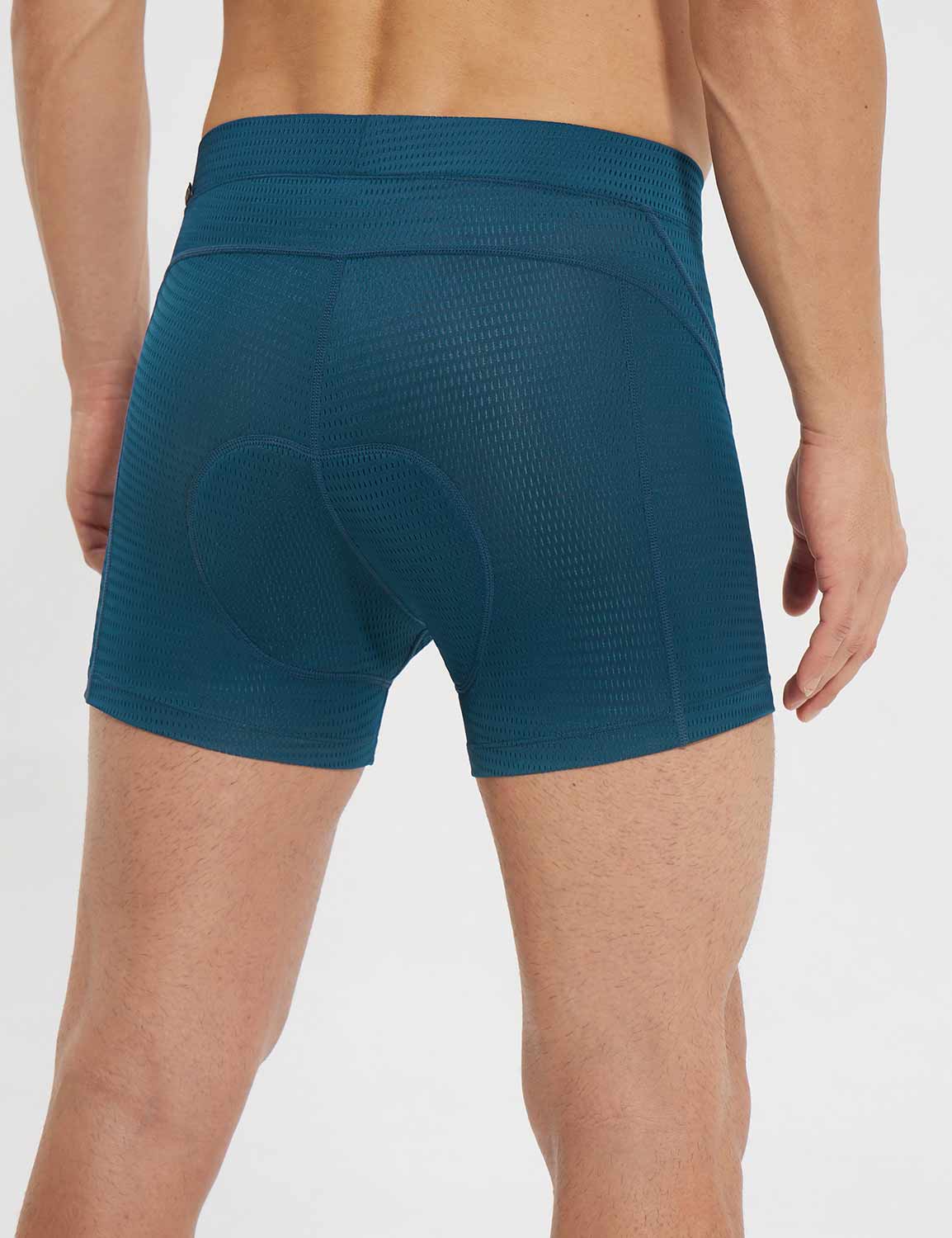 Baleaf Men's Quick Dry Cycling Mesh Quad Briefs Gibraltar Sea Back