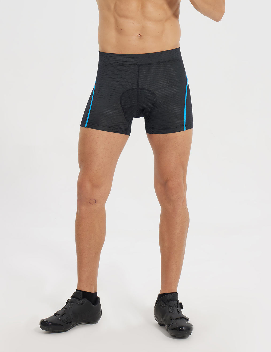 Baleaf Men's Quick Dry Cycling Mesh Quad Briefs Barrier Reef Main