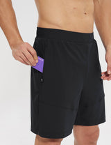 Baleaf Men's Lightweight Padding Mountain Biking Shorts Anthracite with Pockets