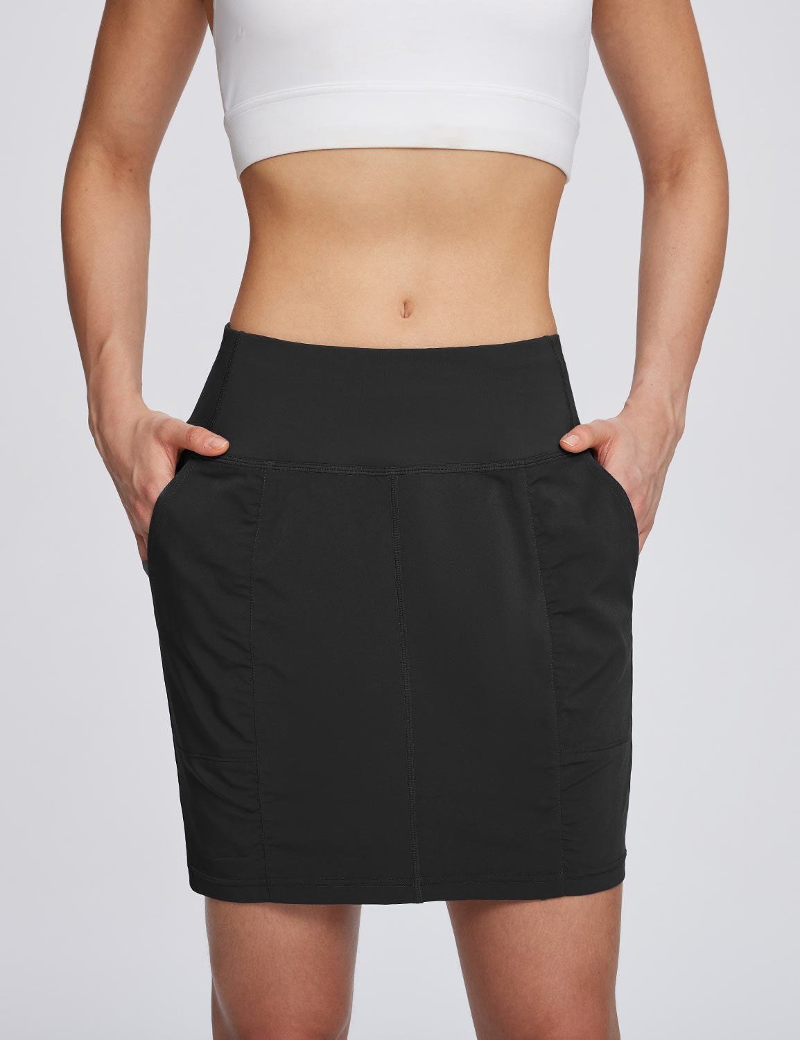 Baleaf Women's UPF50+ Lightweight Hiking Skort Anthracite Main