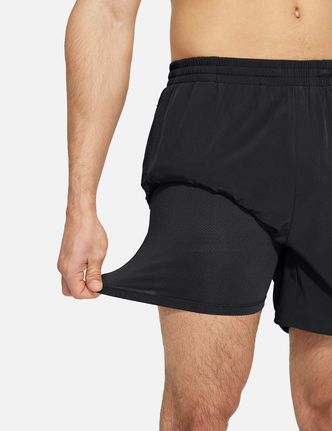 Baleaf Men's Lightweight Quick-dry Shorts Anthracite with 3D Liner