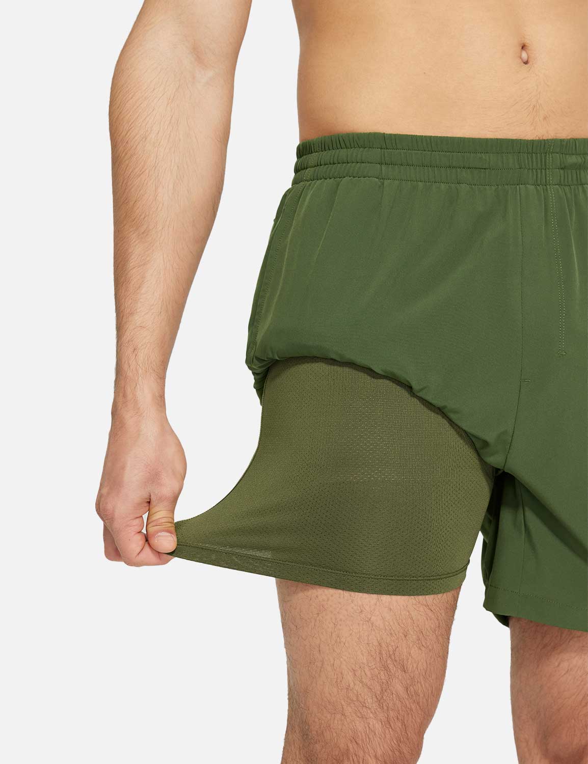 Baleaf Men's Lightweight Quick-dry Shorts Winter Moss with 3D Liner