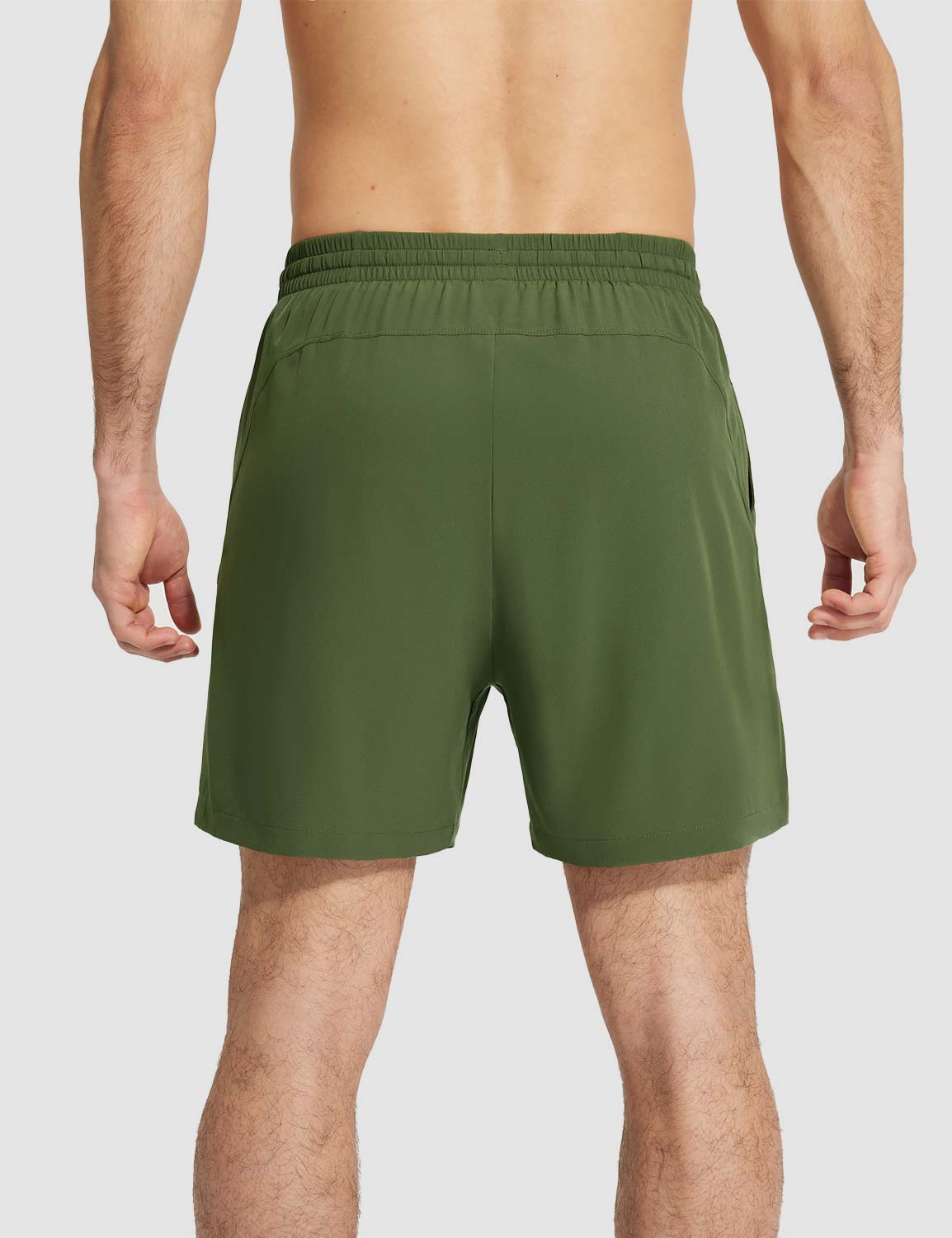 Baleaf Men's Lightweight Quick-dry Shorts Winter Moss Back