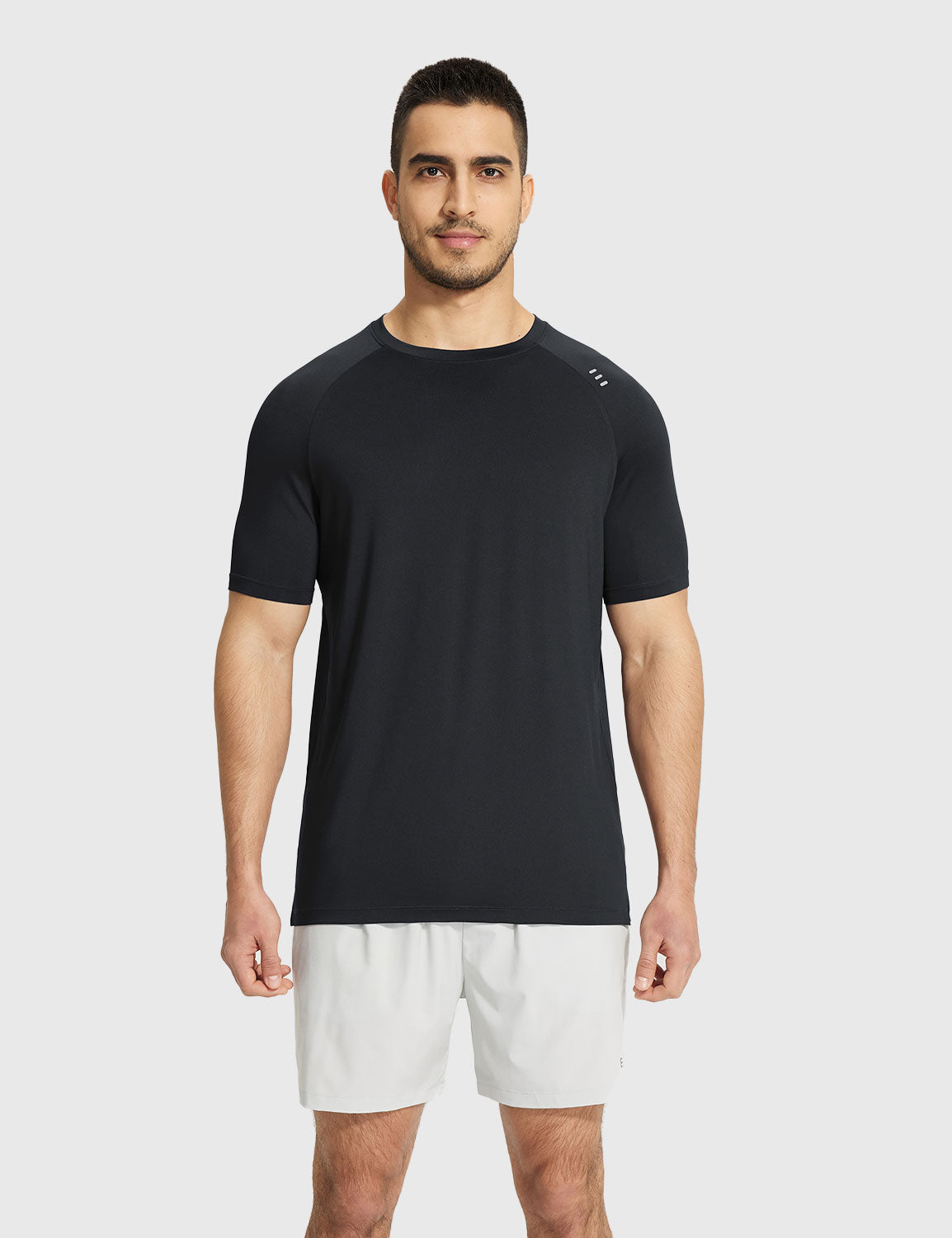 Baleaf Men's Reflective Crew Neck Short Sleeve Anthracite Main