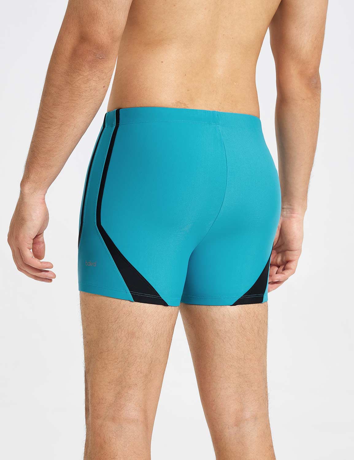 Baleaf Men's Stretchy Soft Competitive Swim Shorts Barrier Reef Back