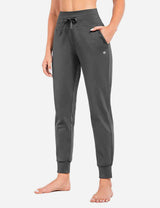 Baleaf Women's Laureate 27" Water-Resistant Thermal Joggers cbh037 Dark Shadow Side