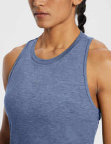 Baleaf Women's Laureate Racerback Gym Tank Top ebd008 Blue Wing Teal Details