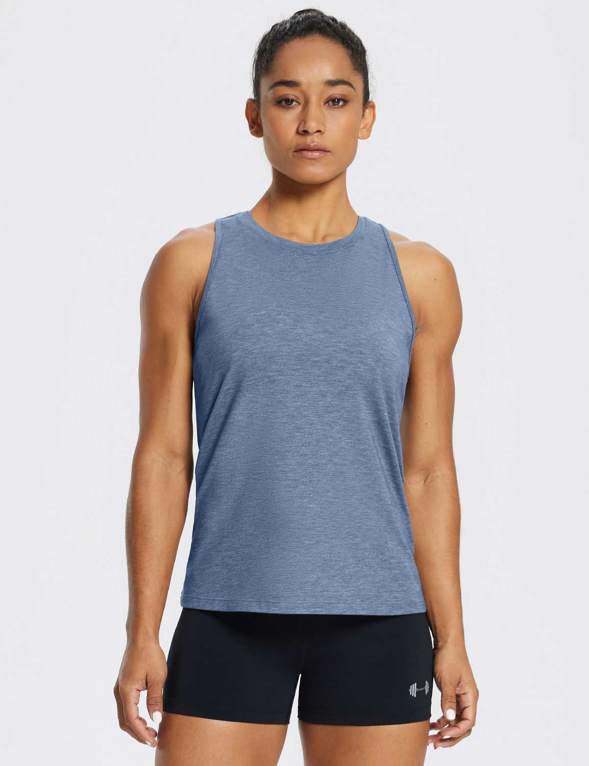 Baleaf Women's Laureate Racerback Gym Tank Top ebd008 Blue Wing Teal Main