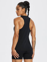 Baleaf Women's Laureate Racerback Gym Tank Top ebd008 Anthracite Back