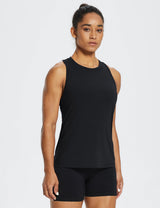 Baleaf Women's Laureate Racerback Gym Tank Top ebd008 Anthracite Side