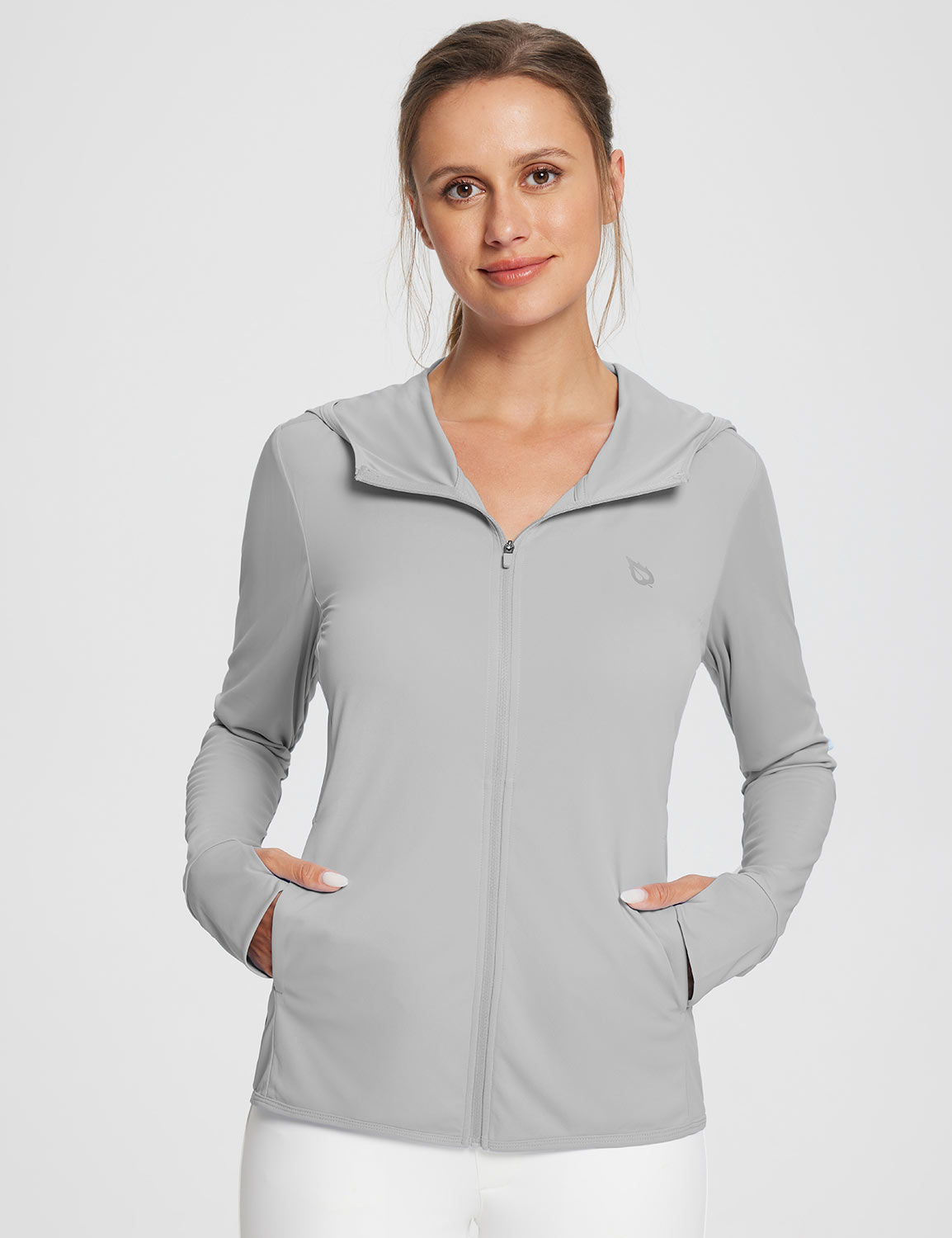 Baleaf Women's UPF 50+ Lightweight Hoodie ega005 High-Rise Main