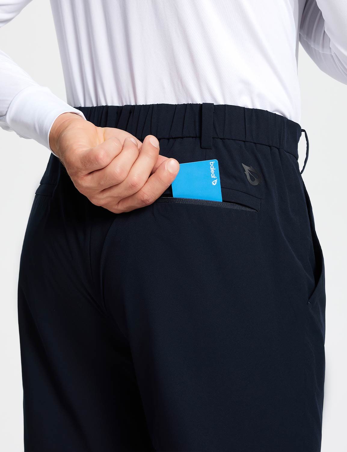 Baleaf Men's UPF50+ Water-Resistant Classic Pants dfa021 Salute Details