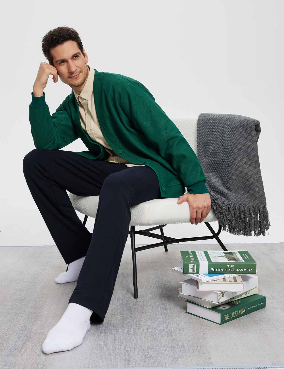 Baleaf Men's Evergreen Modal Sweatpants (Exclusive Website) dbh087 Anthracite Full