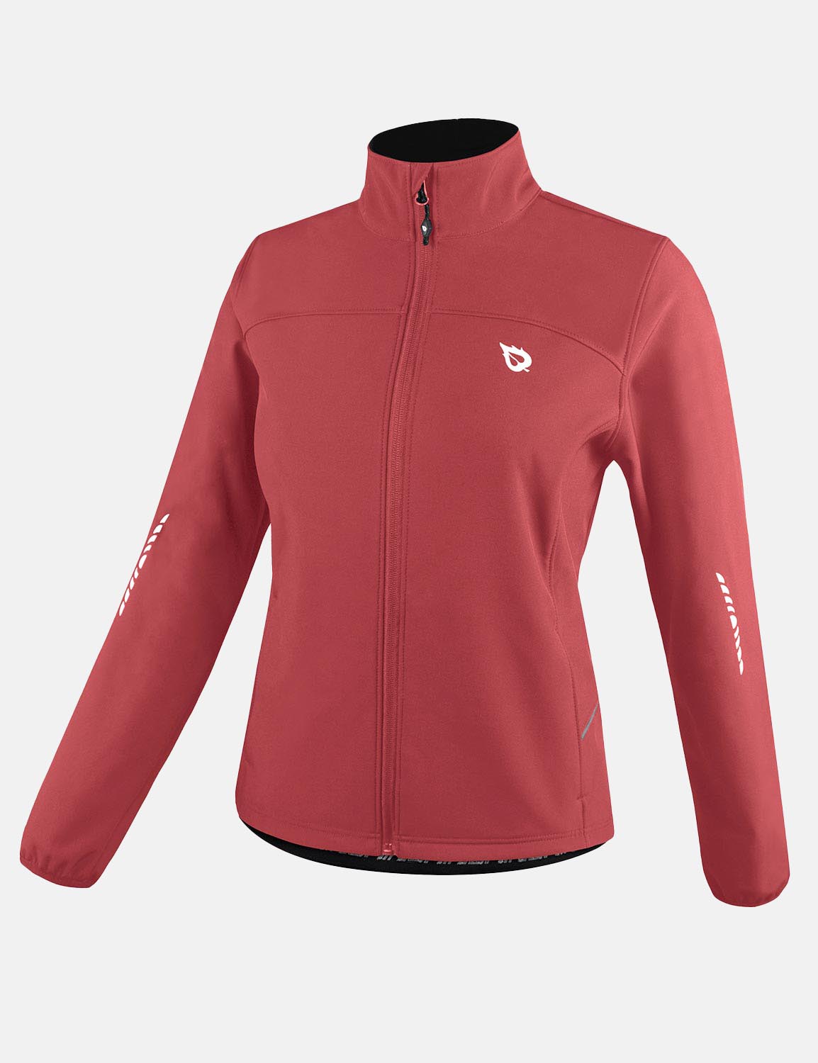 Baleaf Women's Wind- & Waterproof Thermal Long Sleeved Cycling Jacket aaa464 Poppy Red Side