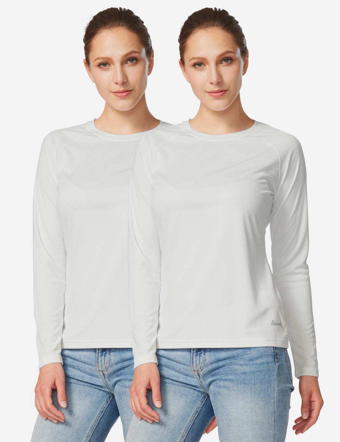 BALEAF Women's UPF 50+ Sun Shirts Long Sleeve Zip Pockets Lightweight Full  Zip Outdoor Jackets Gray Size XS
