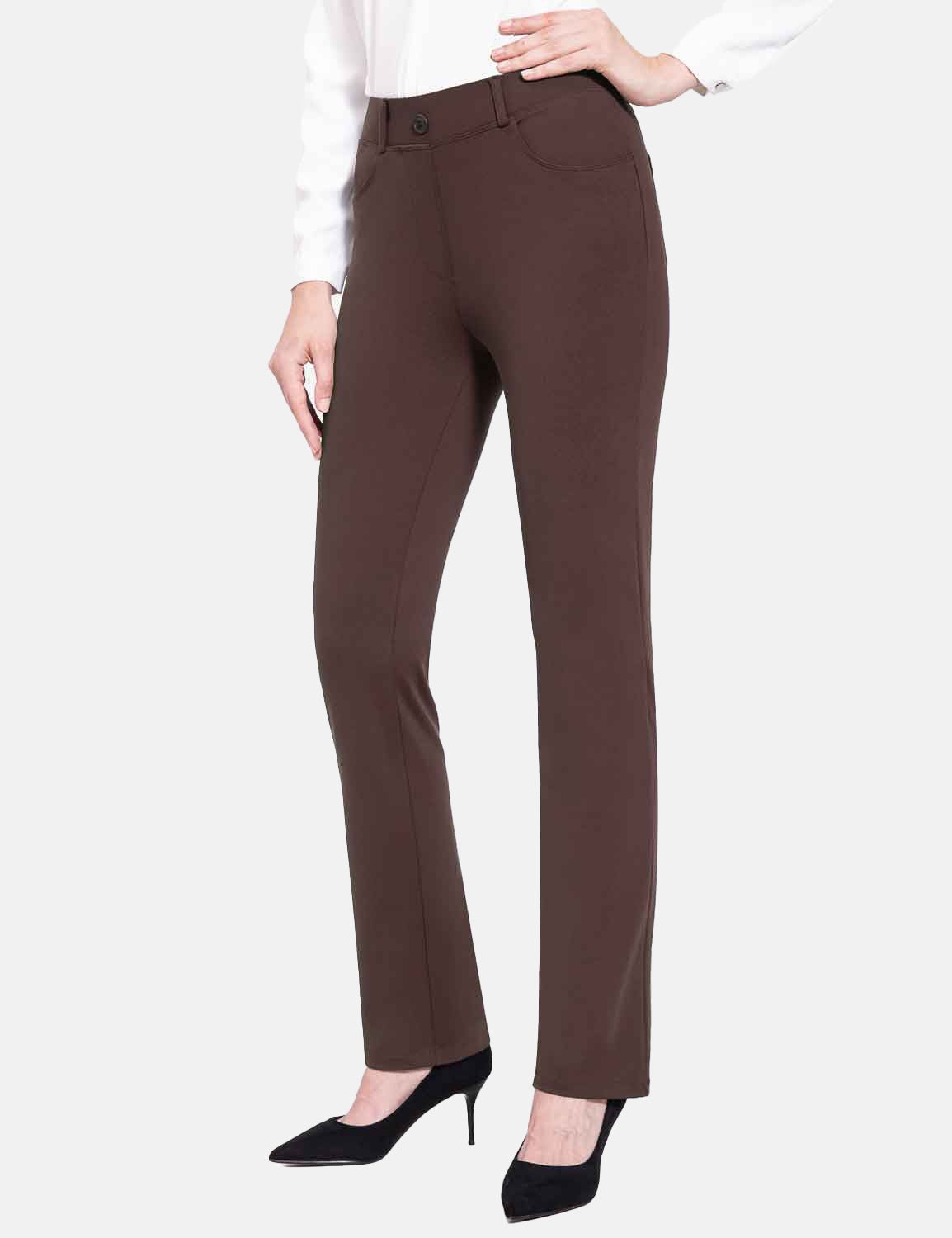 Baleaf Women's Flyleaf Mid Rise Pants cbh049 Puce Main