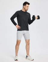 Baleaf Men's Sustainable Long-Sleeve Baselayer Anthracite Side