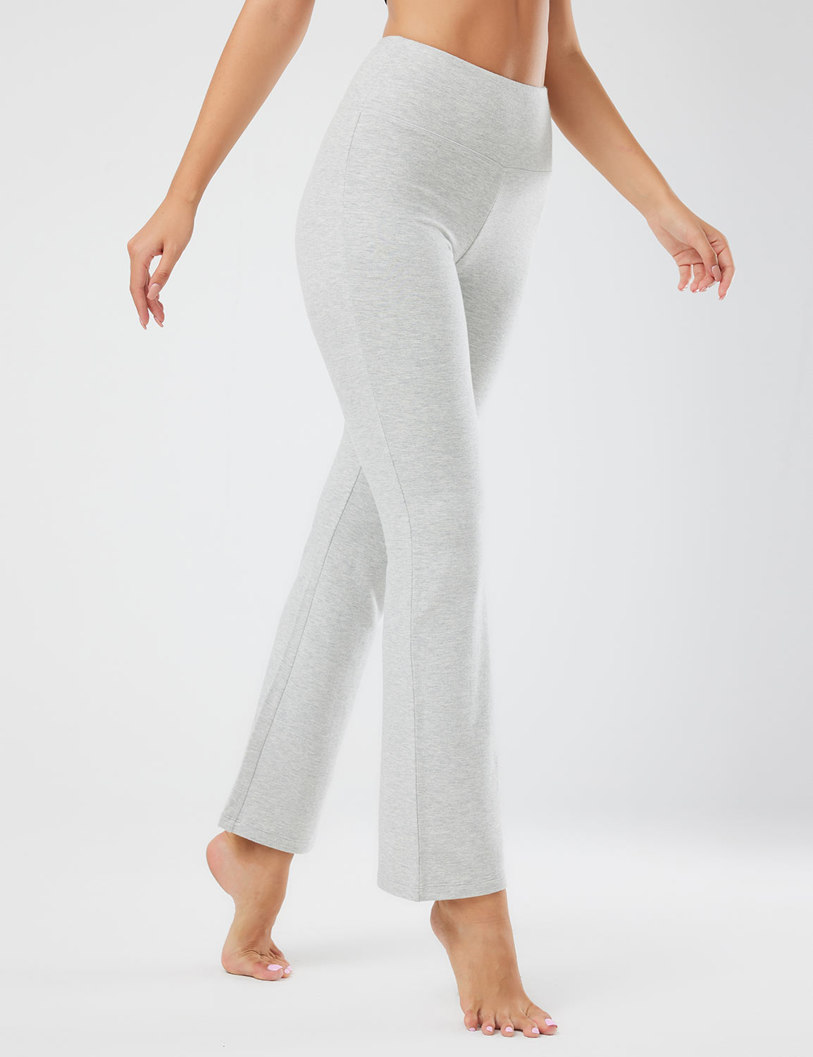 Baleaf Women's Evergreen Modal Bootcut Pants（Website Exclusive）dbh084 Grey Side