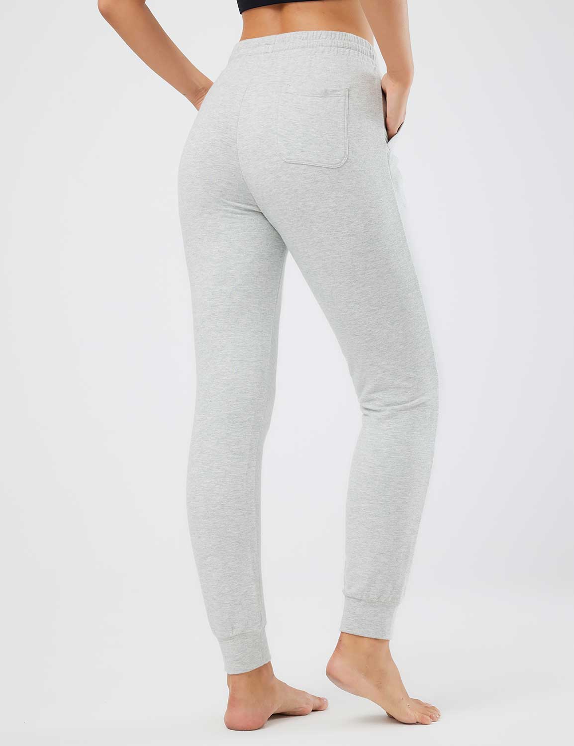 Baleaf Women's Evergreen Modal Joggers (Website Exclusive) dbh085 Light Grey Back