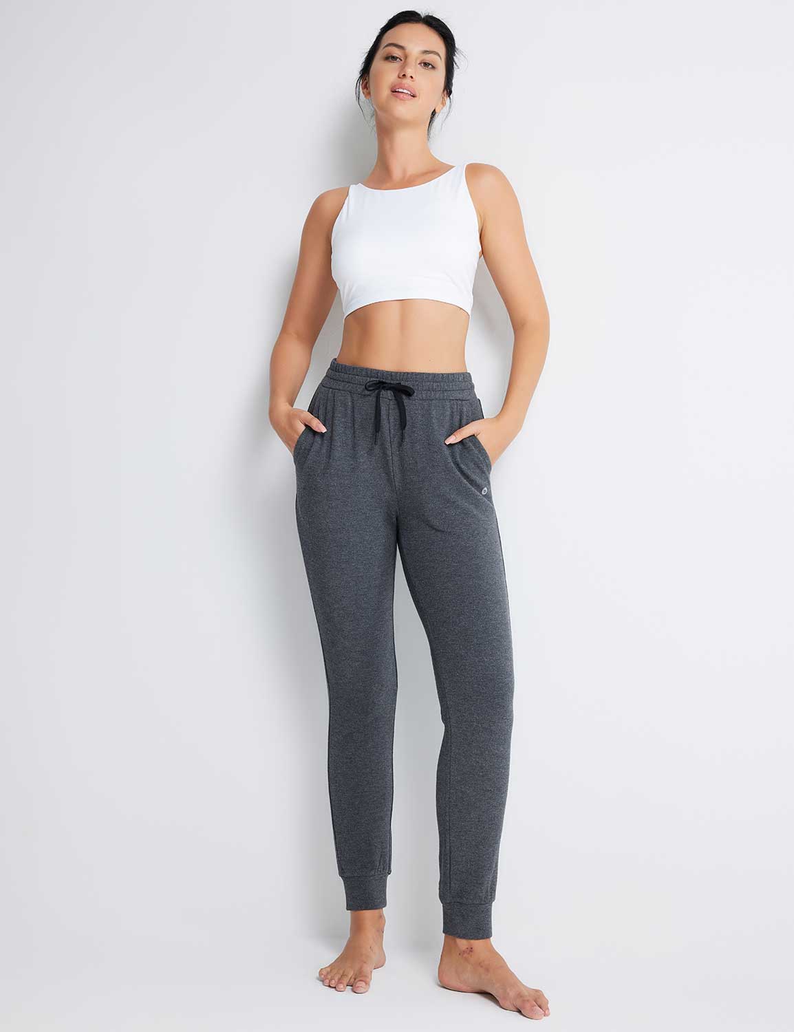 Baleaf Women's Evergreen Modal Joggers (Website Exclusive) dbh085 Grey  Full