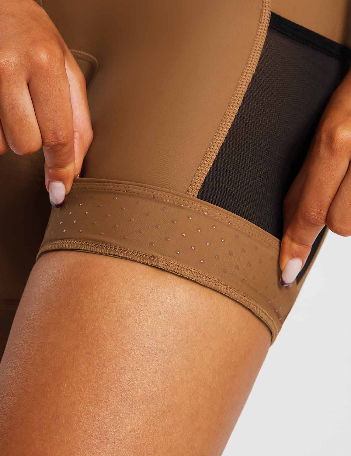 Baleaf Women's Airide Padded MTB Shorts eai011 Caramel Cafe Details