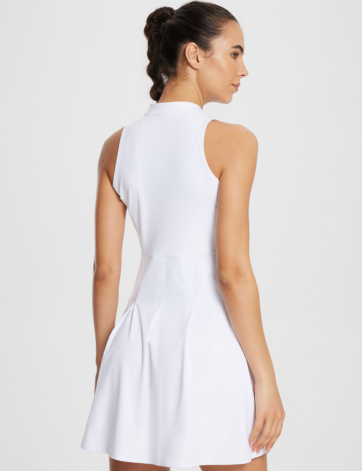 Baleaf Women's Laureate Sleeveless 2-in-1 Dress Lucent White Back